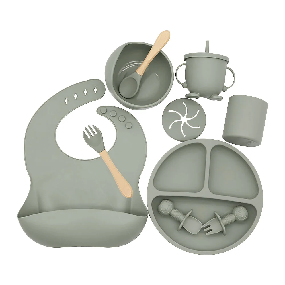 9PCS/Set Baby Silicone Tableware - Image 21