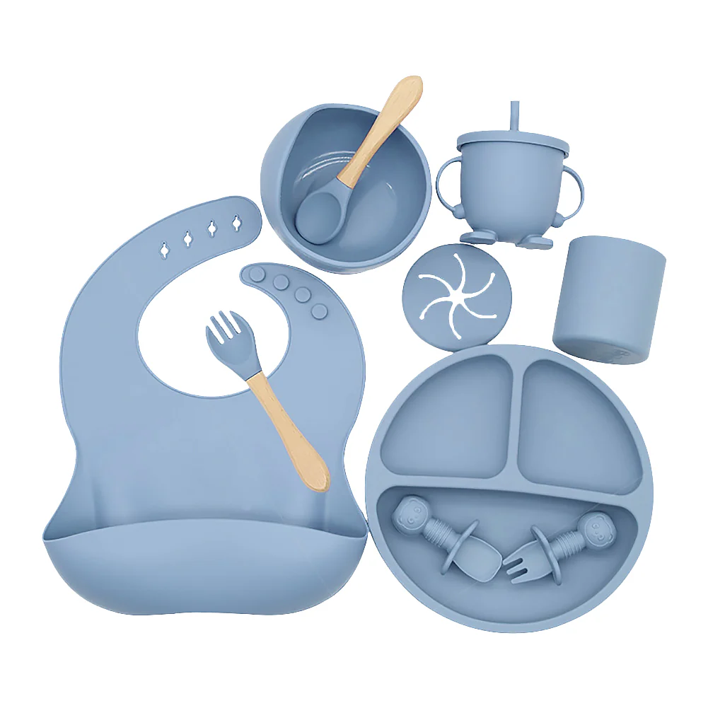 9PCS/Set Baby Silicone Tableware - Image 23