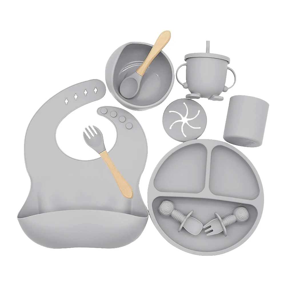 9PCS/Set Baby Silicone Tableware - Image 5