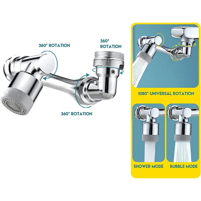 ABS Plastic Rotatable Faucet Extender - Image 16
