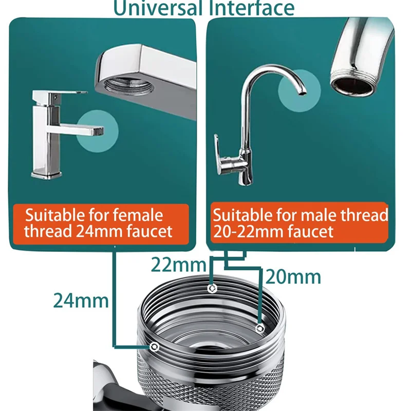 ABS Plastic Rotatable Faucet Extender - Image 19