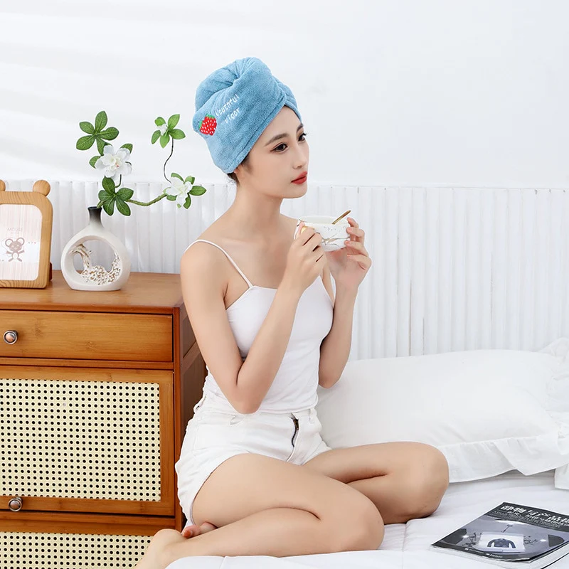 Absorbent Hair Drying Towel - Image 17