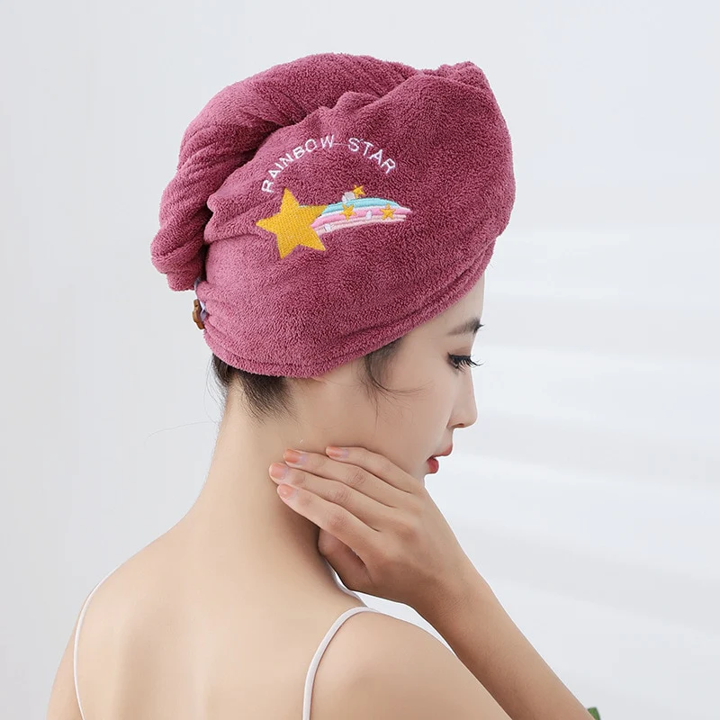 Absorbent Hair Drying Towel - Image 18