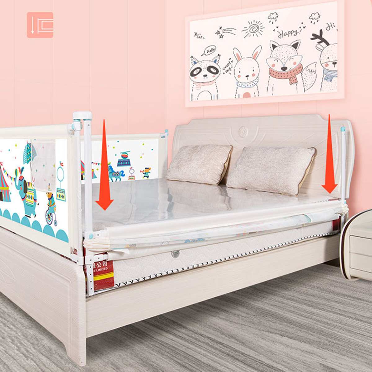 Adjustable Baby Bed Fence Rail - Image 11