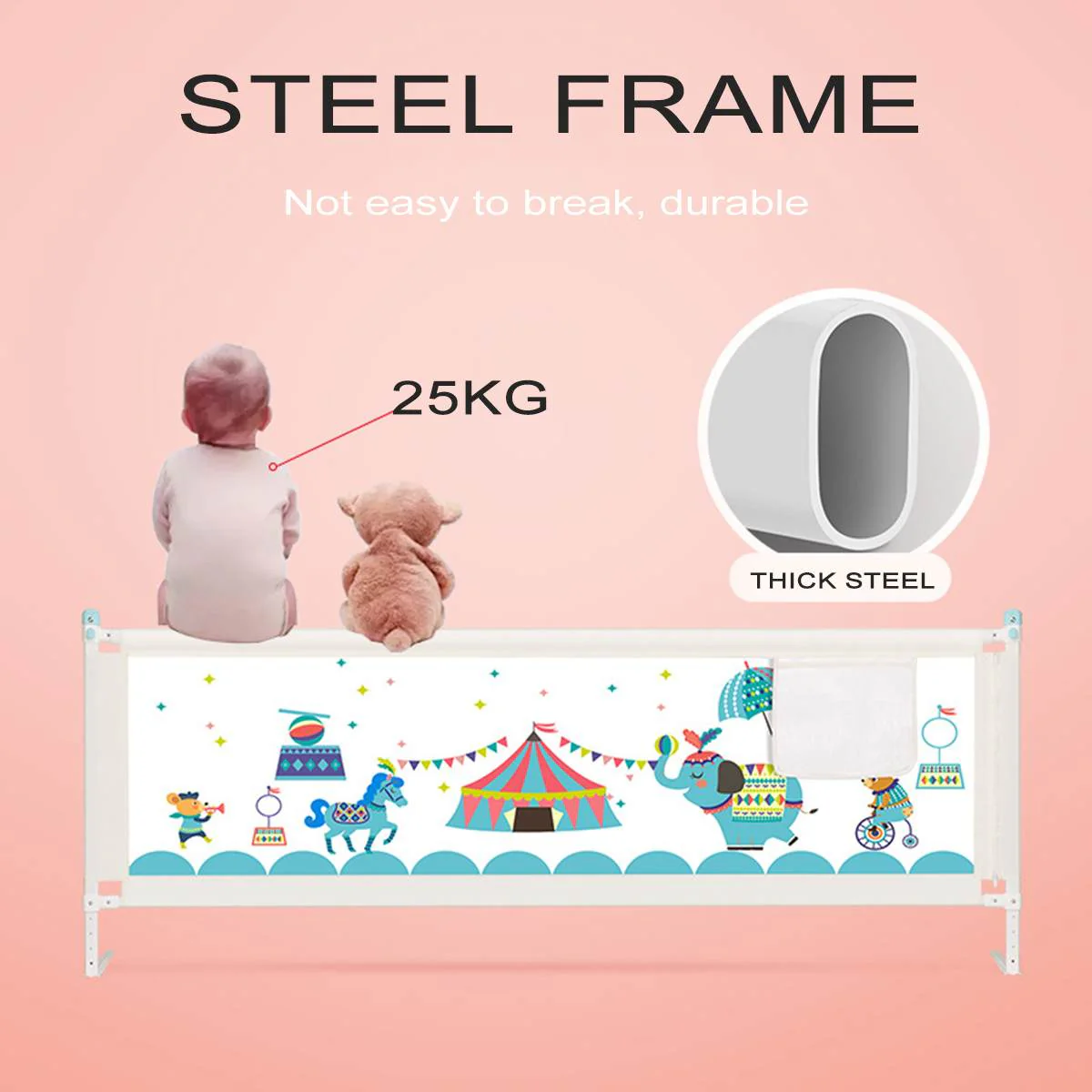 Adjustable Baby Bed Fence Rail - Image 16