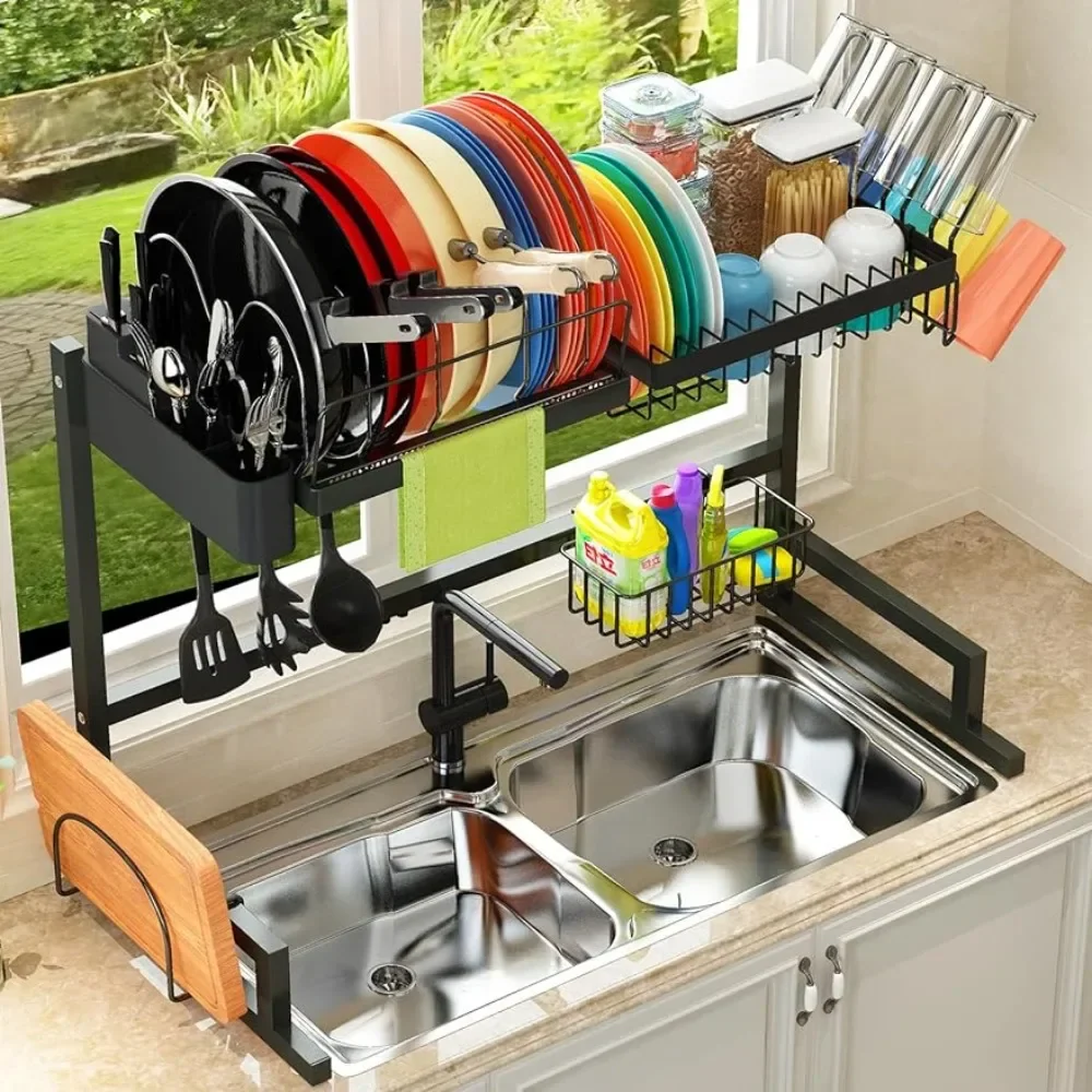 Adjustable Over The Sink Dish Rack - Image 13