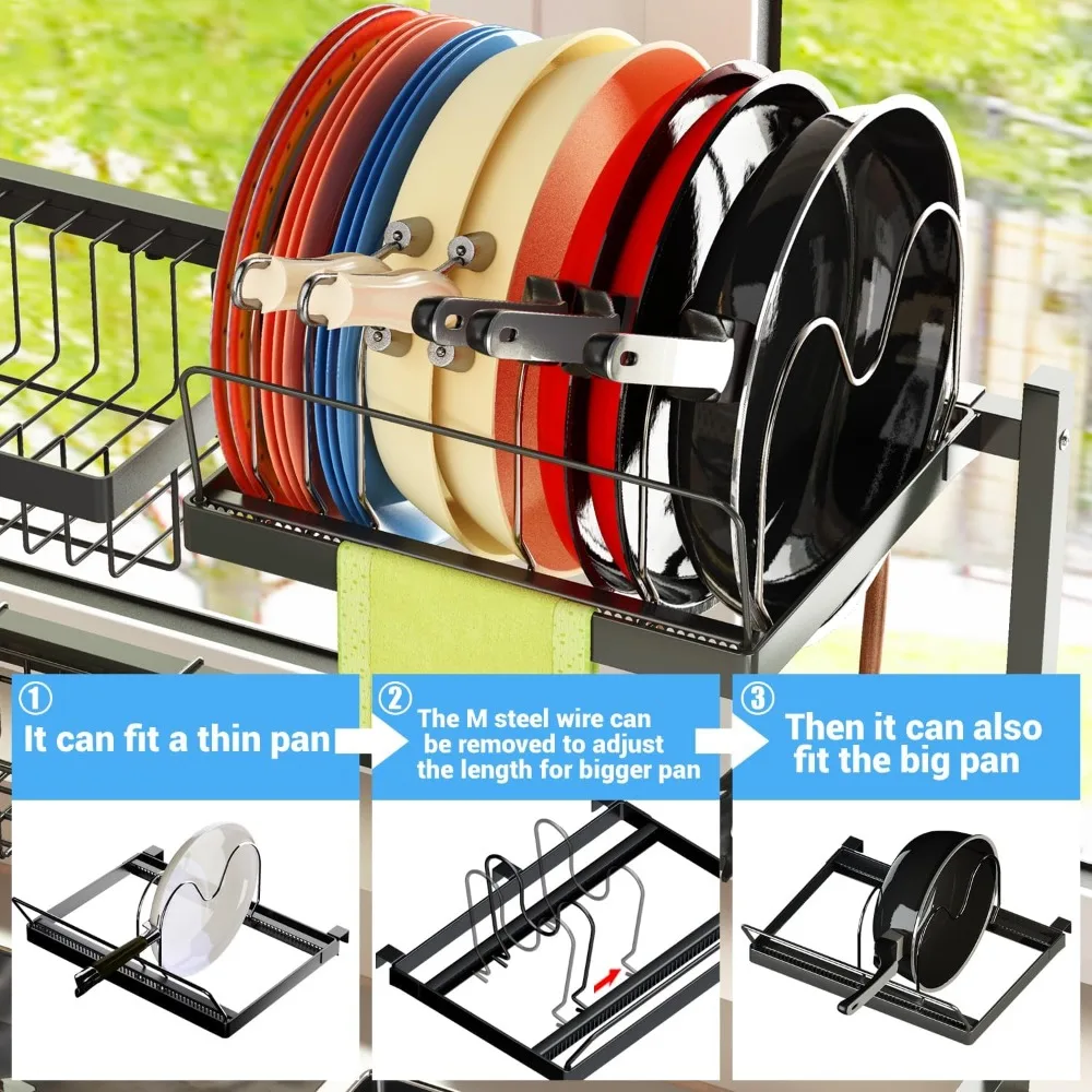Adjustable Over The Sink Dish Rack - Image 8