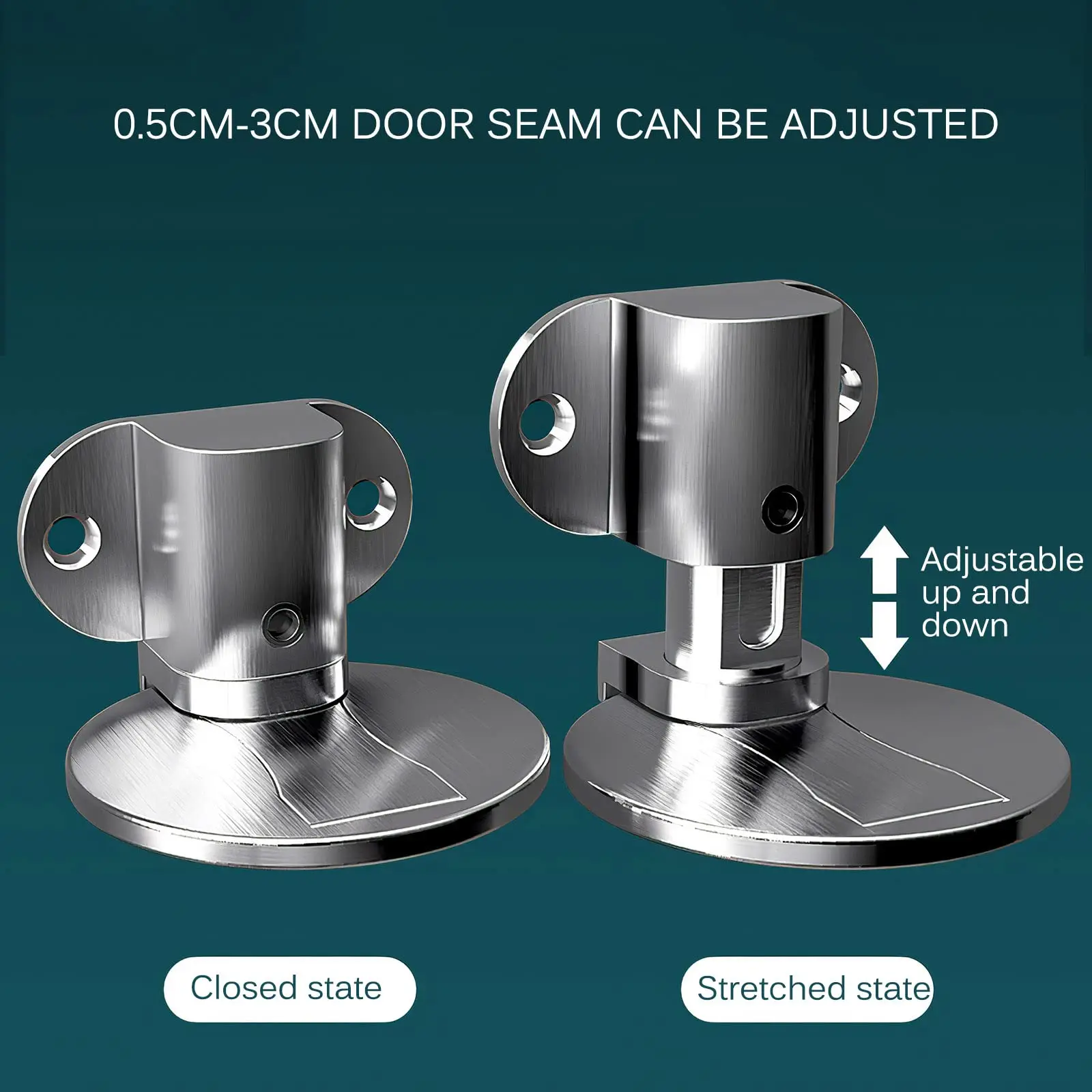 Adjustable Stainless Steel Door Stopper - Image 2