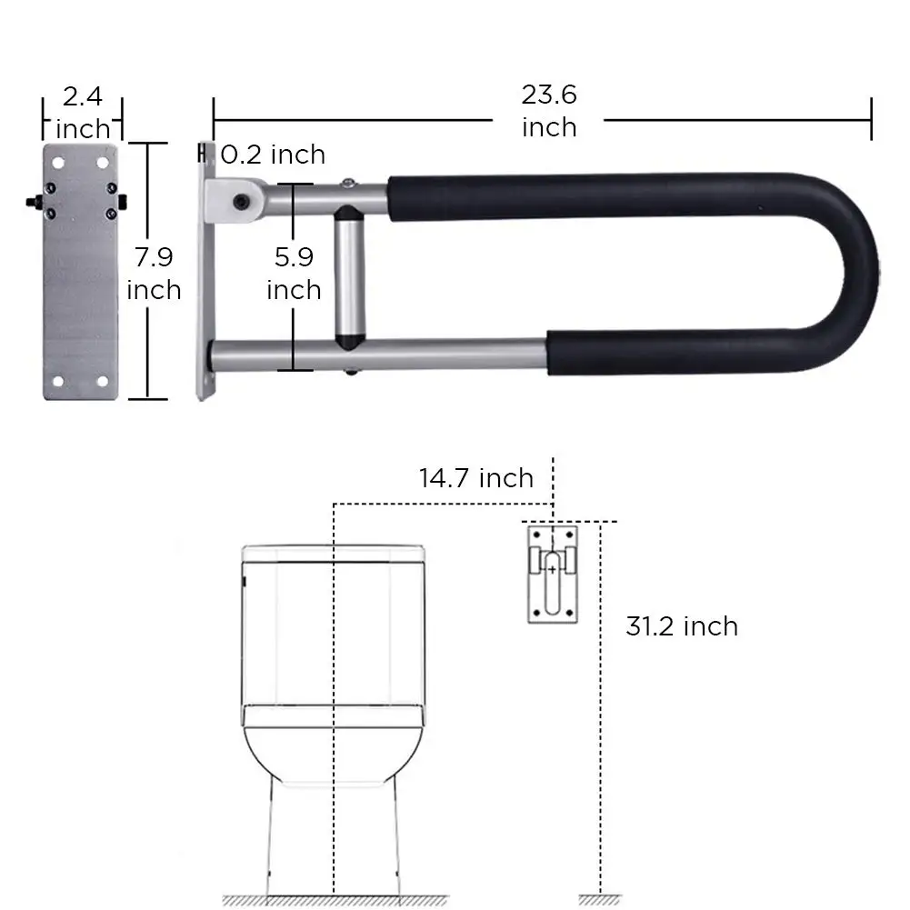 Adjustable Toilet Safety Rail - Image 3