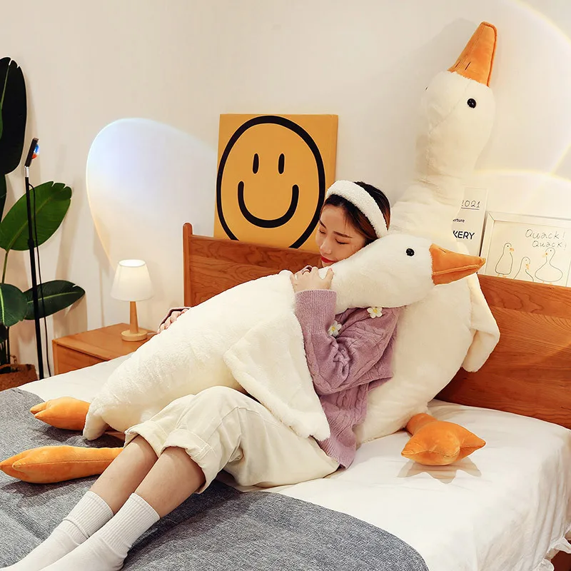 Adorable White Goose Plush Toy - Image 3