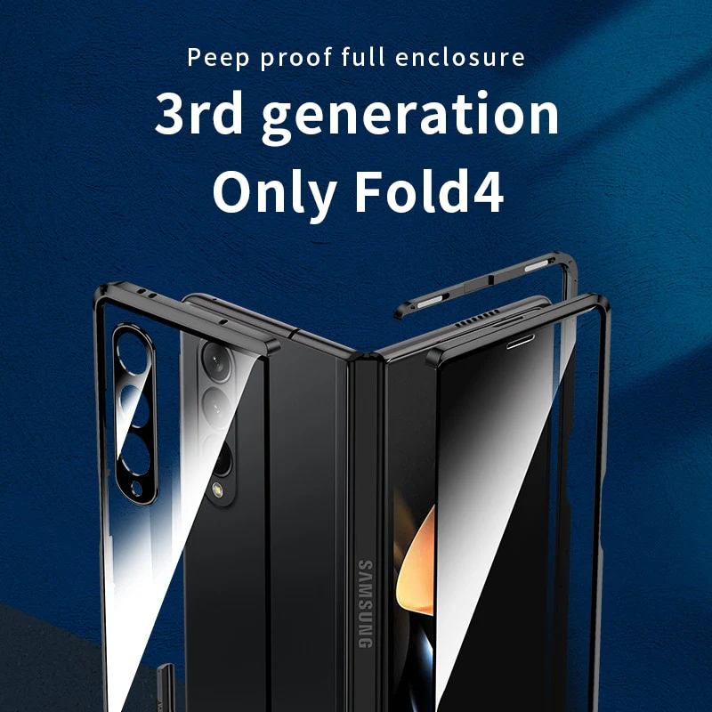 Alloy Metal Frame Full Cover Phone Protector For Samsung Galaxy Z Fold - Image 12