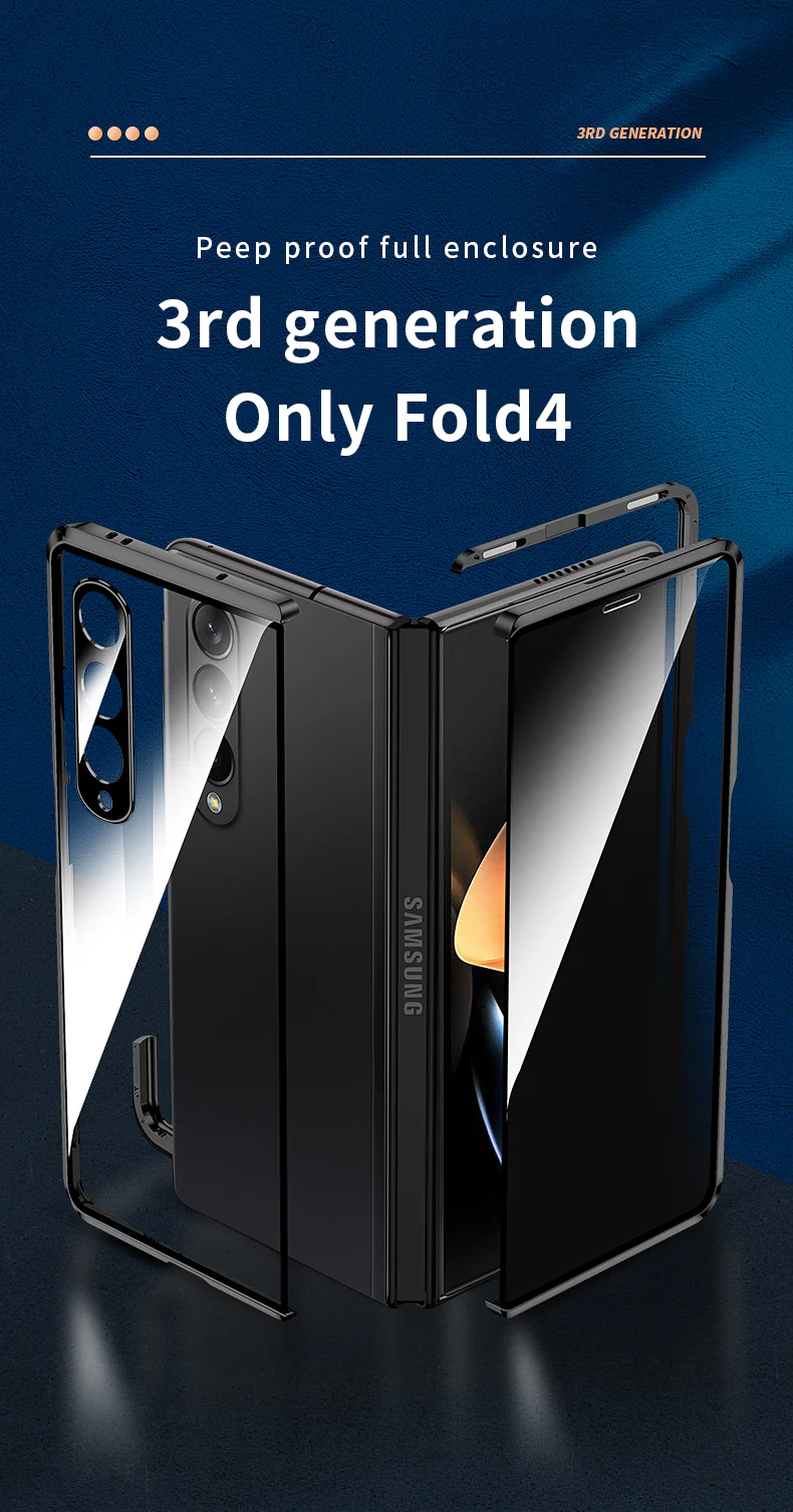 Alloy Metal Frame Full Cover Phone Protector For Samsung Galaxy Z Fold - Image 14