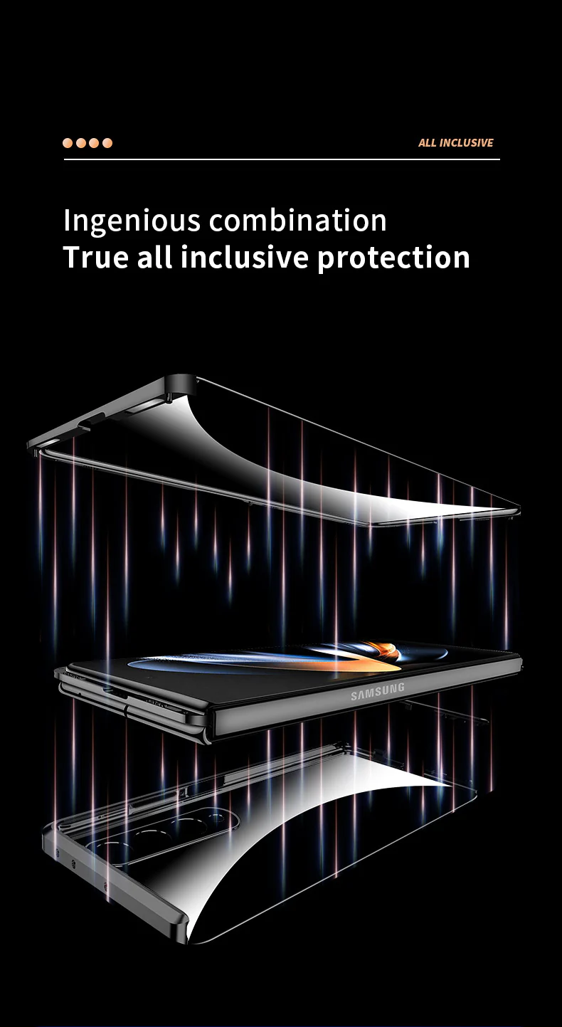 Alloy Metal Frame Full Cover Phone Protector For Samsung Galaxy Z Fold - Image 15