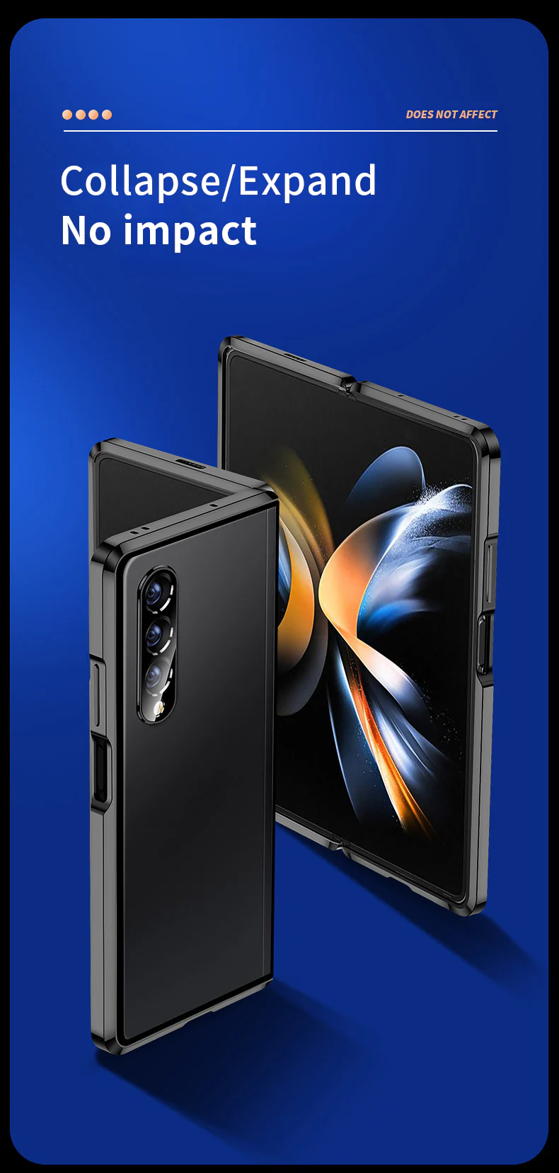 Alloy Metal Frame Full Cover Phone Protector For Samsung Galaxy Z Fold - Image 16