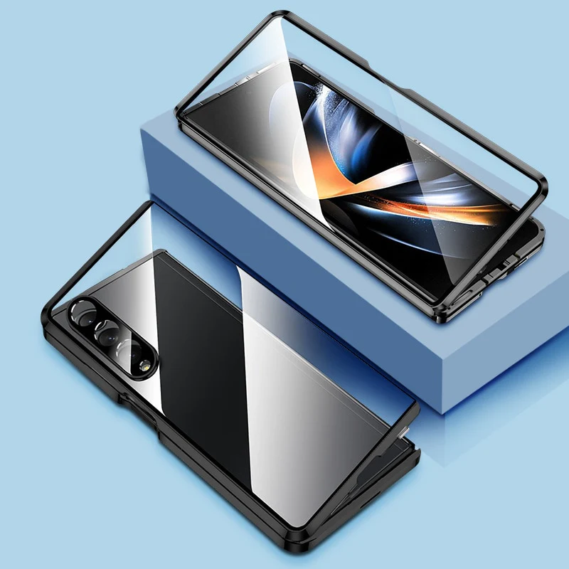 Alloy Metal Frame Full Cover Phone Protector For Samsung Galaxy Z Fold - Image 3