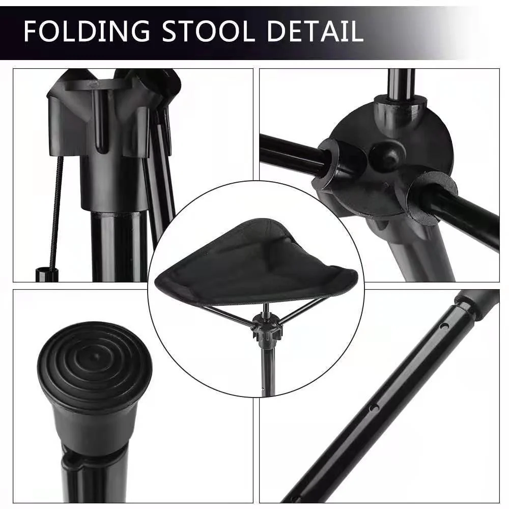 Aluminum Alloy Retractable Stool Chair - Image 10