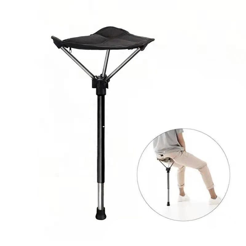 Aluminum Alloy Retractable Stool Chair - Image 3