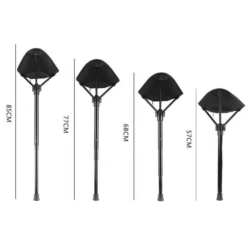 Aluminum Alloy Retractable Stool Chair - Image 8