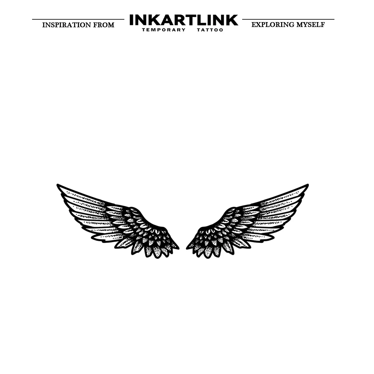 Angel Wings Temporary Tattoo Stickers - Image 3