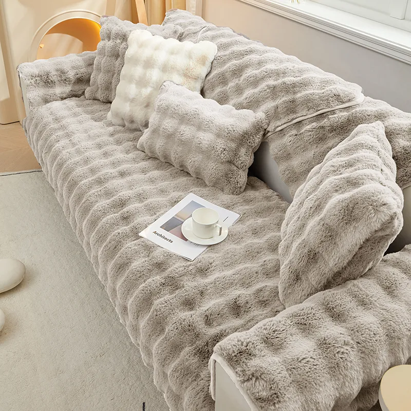Anti-Slip Plush Sofa Cover - Image 10