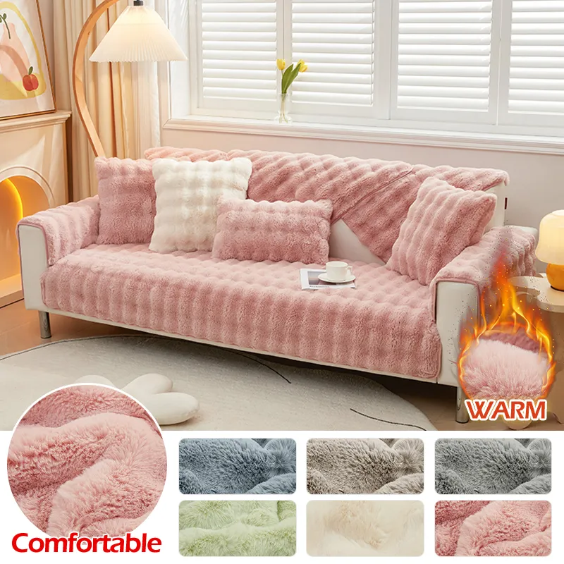 Anti-Slip Plush Sofa Cover - Image 13