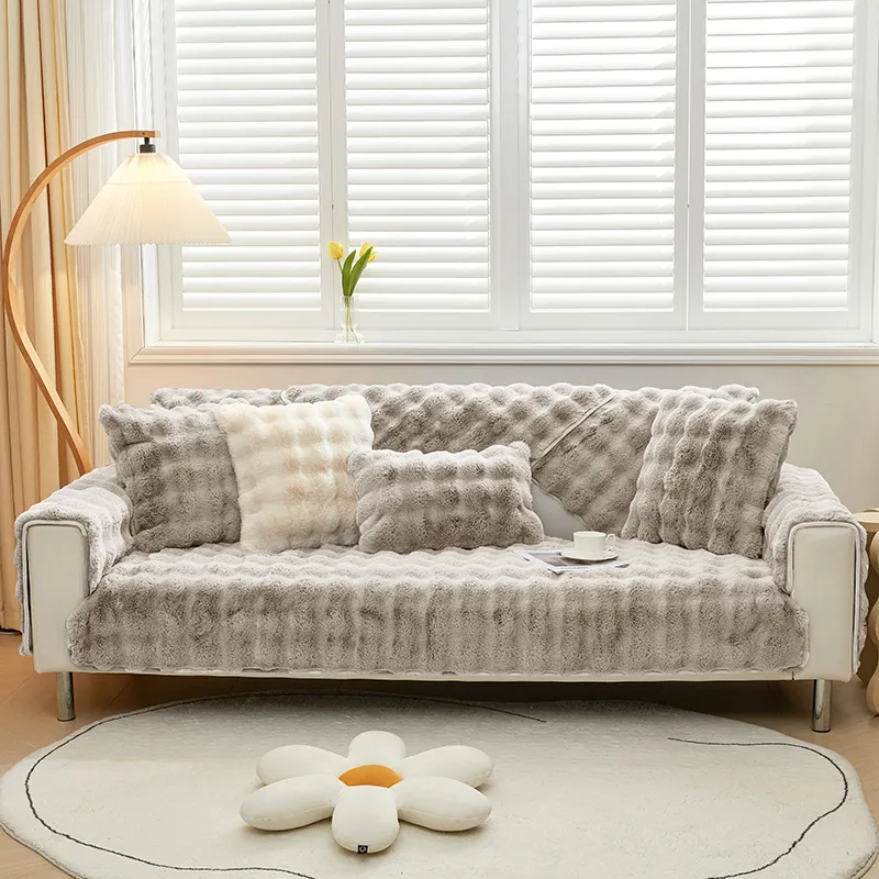 Anti-Slip Plush Sofa Cover - Image 35