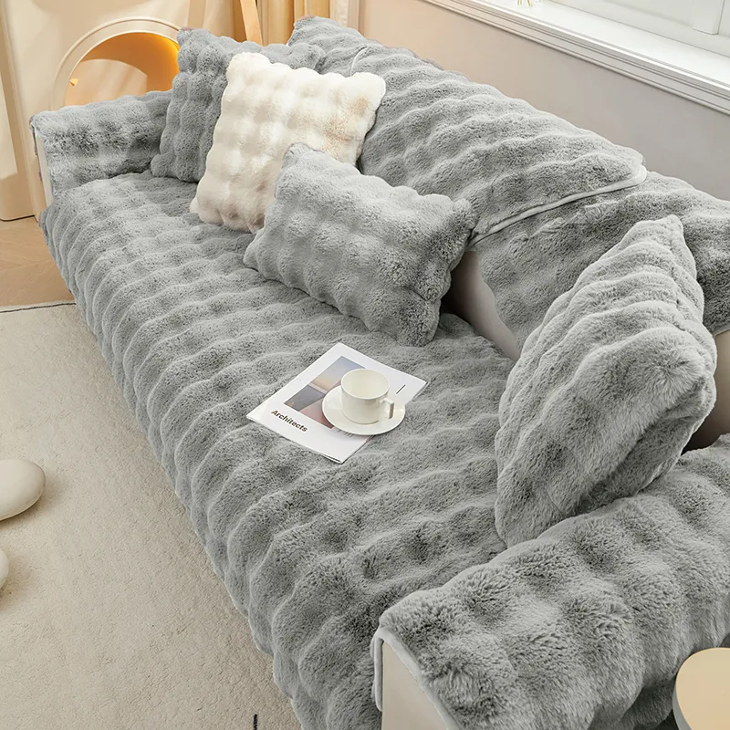 Anti-Slip Plush Sofa Cover - Image 7