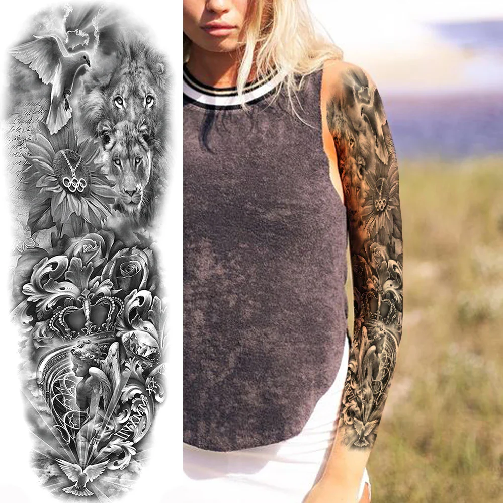 Arm Sleeve Temporary Tattoos - Image 10