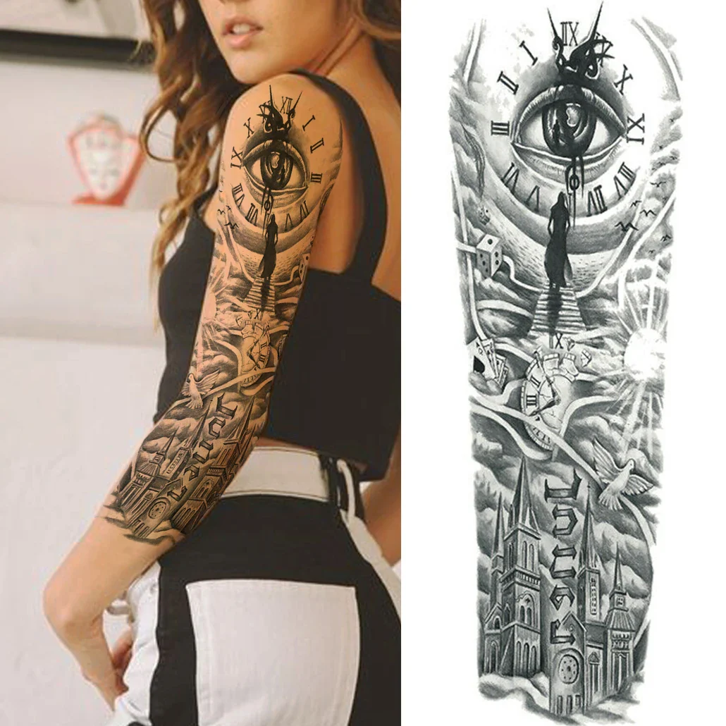 Arm Sleeve Temporary Tattoos - Image 11