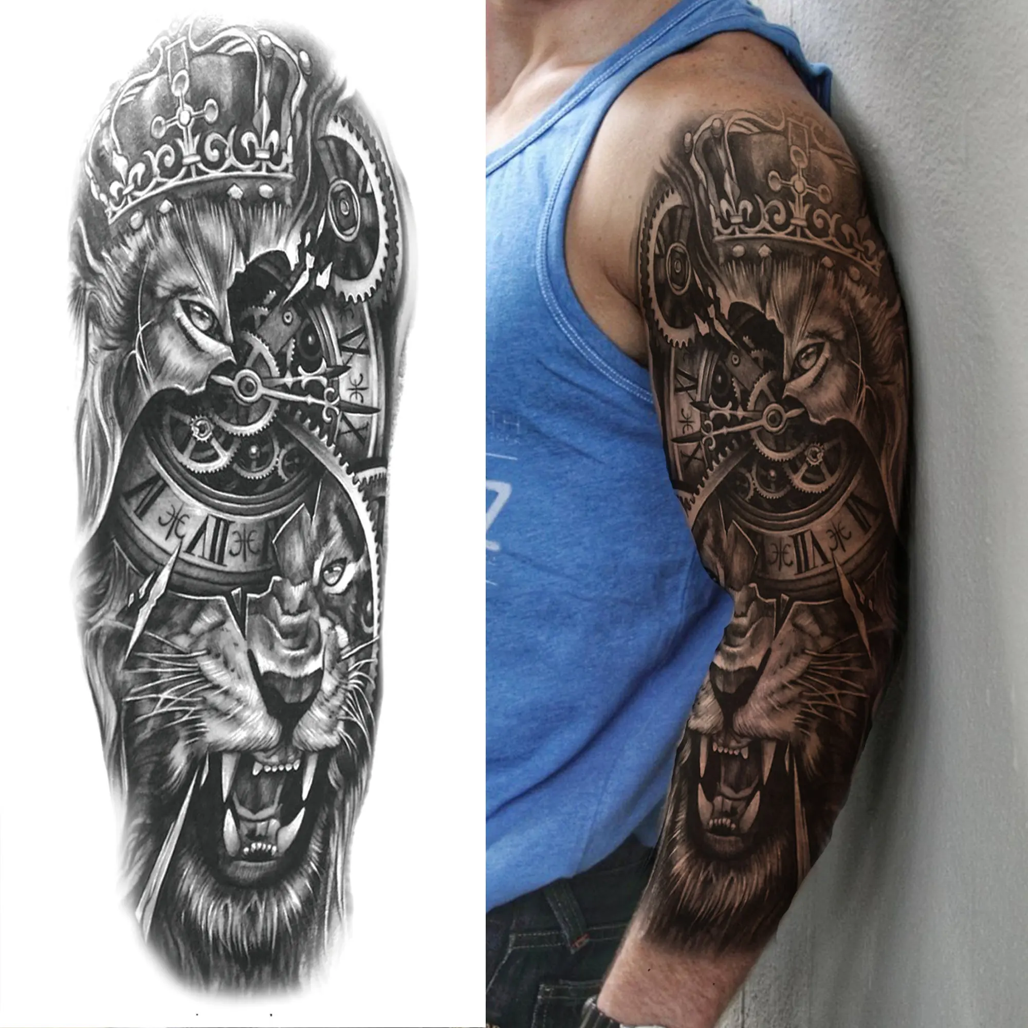 Arm Sleeve Temporary Tattoos - Image 13