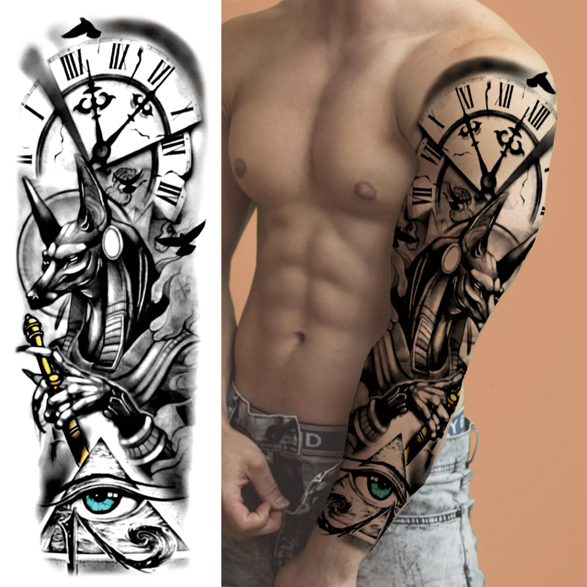 Arm Sleeve Temporary Tattoos - Image 14