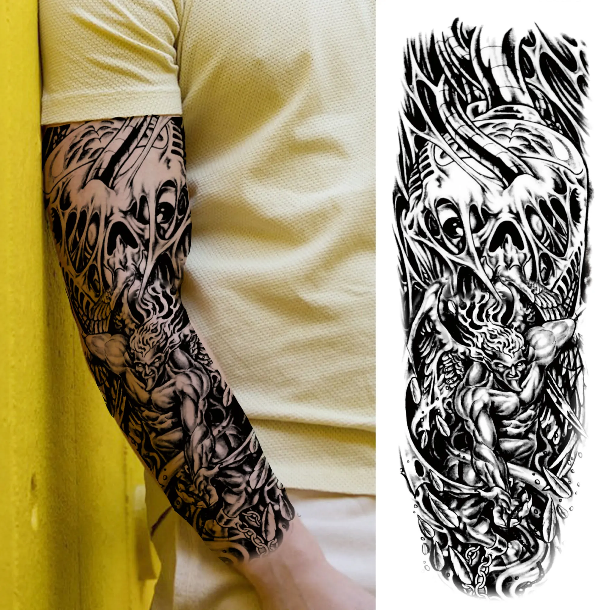Arm Sleeve Temporary Tattoos - Image 18