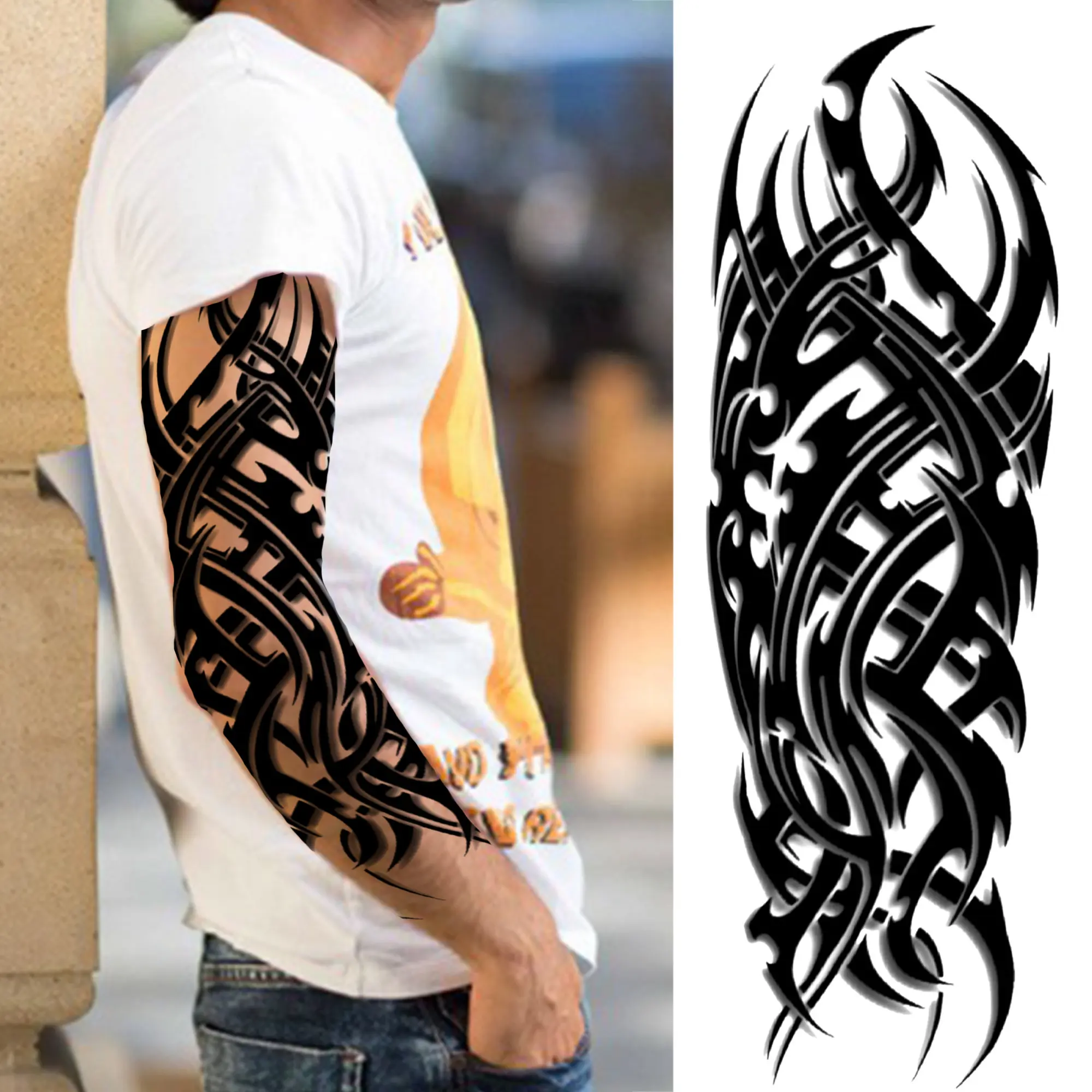 Arm Sleeve Temporary Tattoos - Image 25