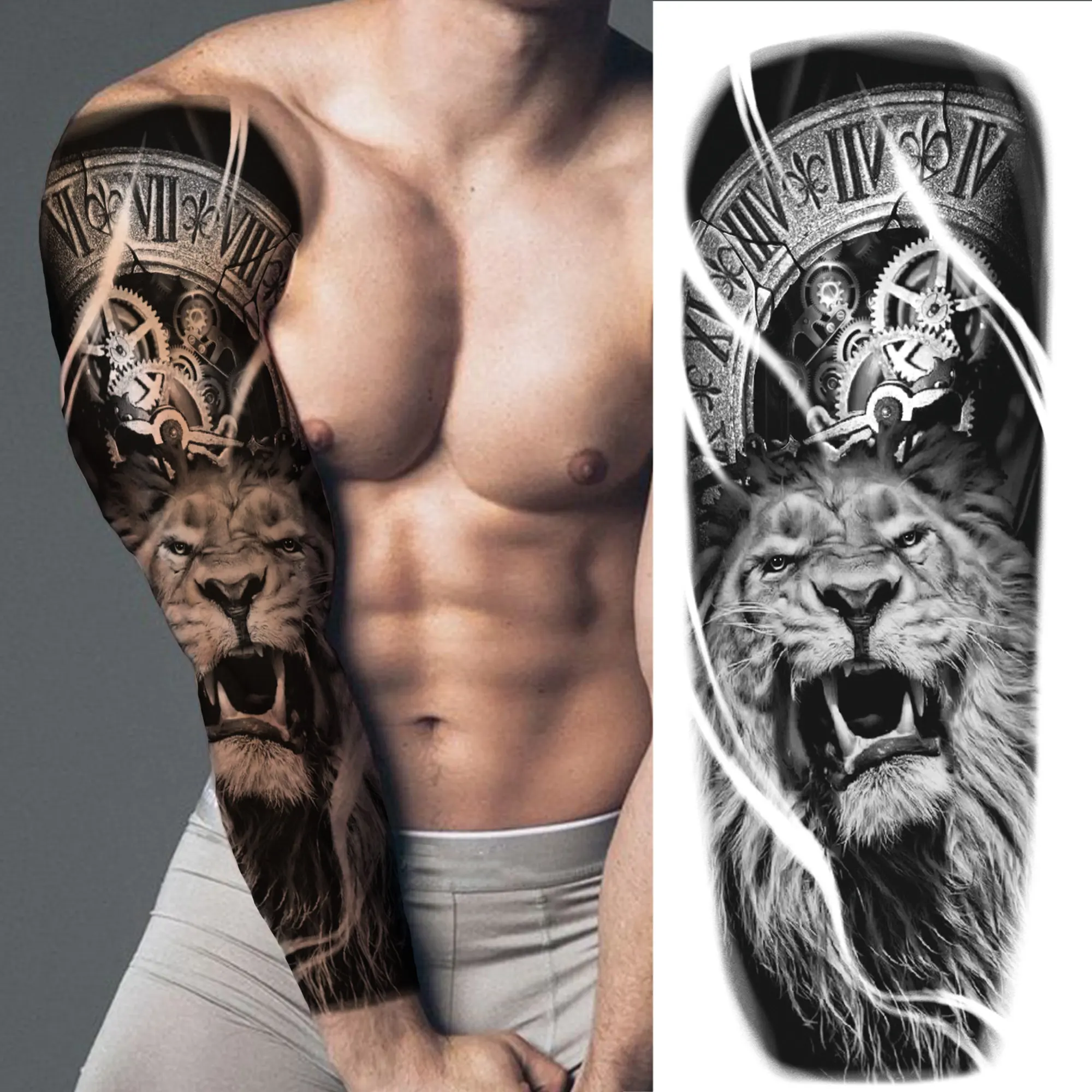Arm Sleeve Temporary Tattoos - Image 5
