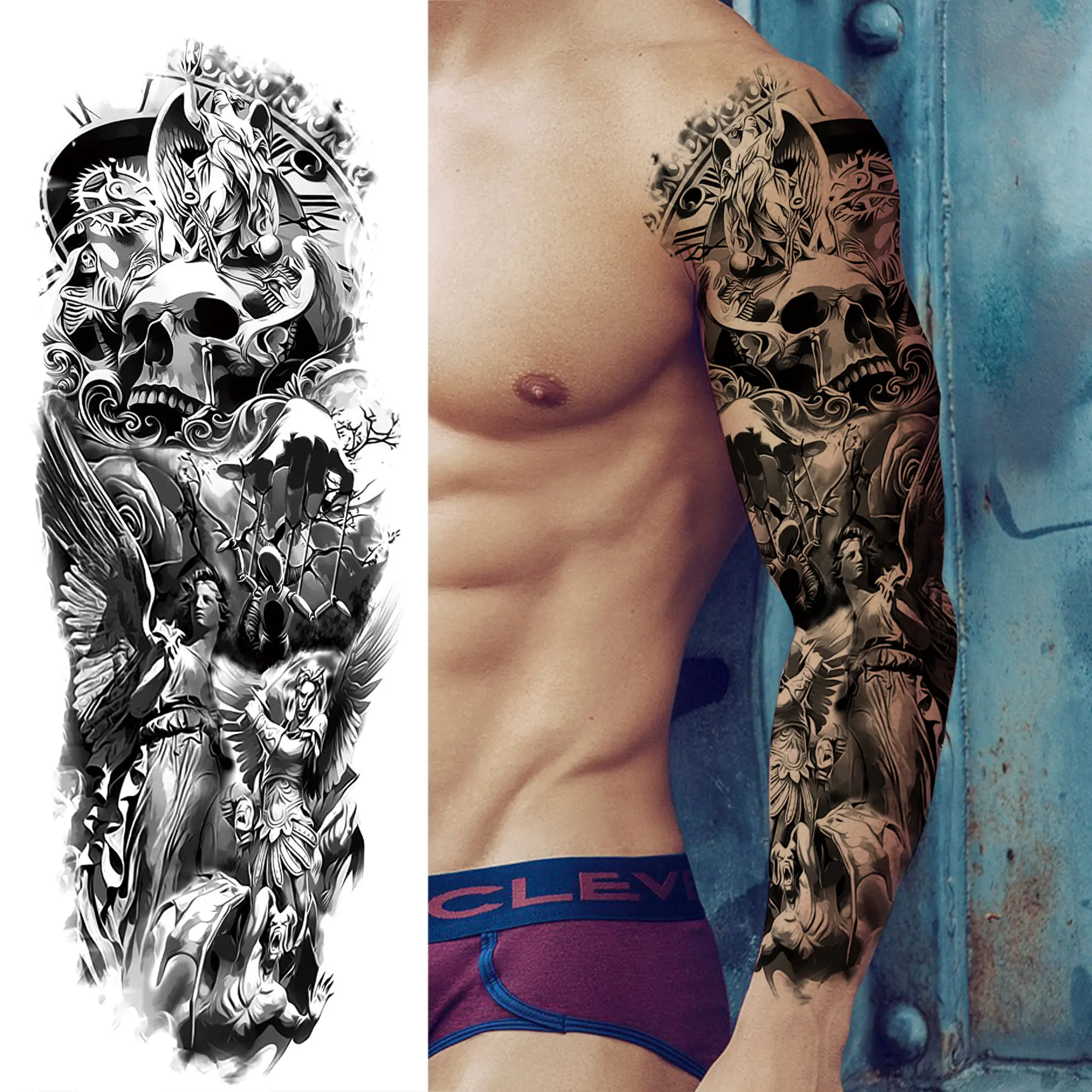 Arm Sleeve Temporary Tattoos - Image 8