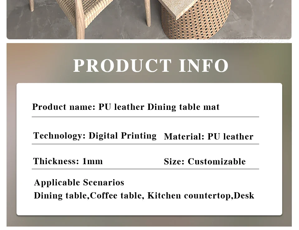 Athena's Charm: Waterproof Table Mat - Image 28