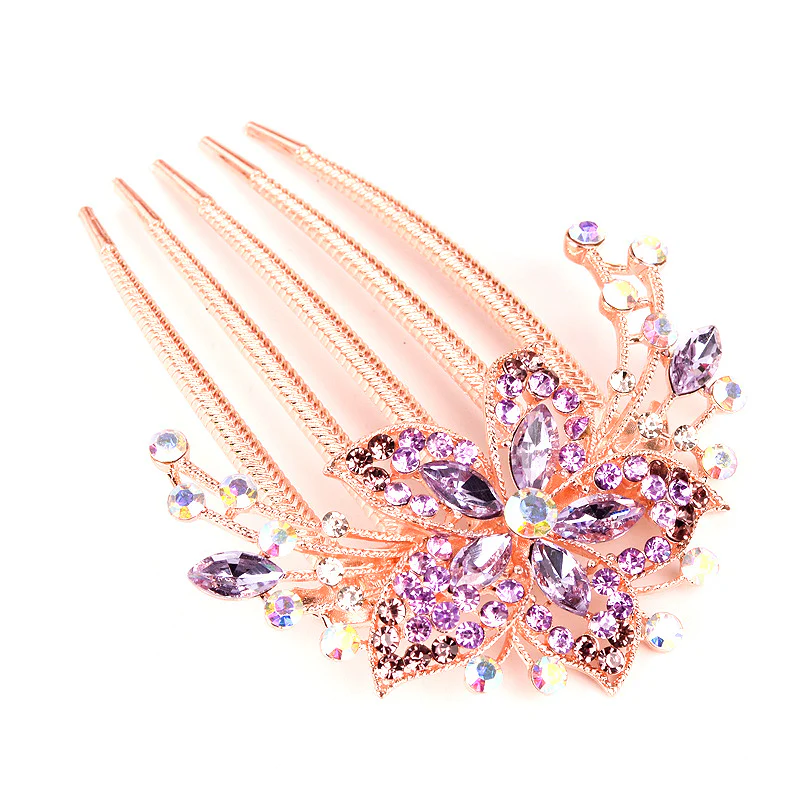 Austrian Rhinestone Hair Comb Pin - Image 18