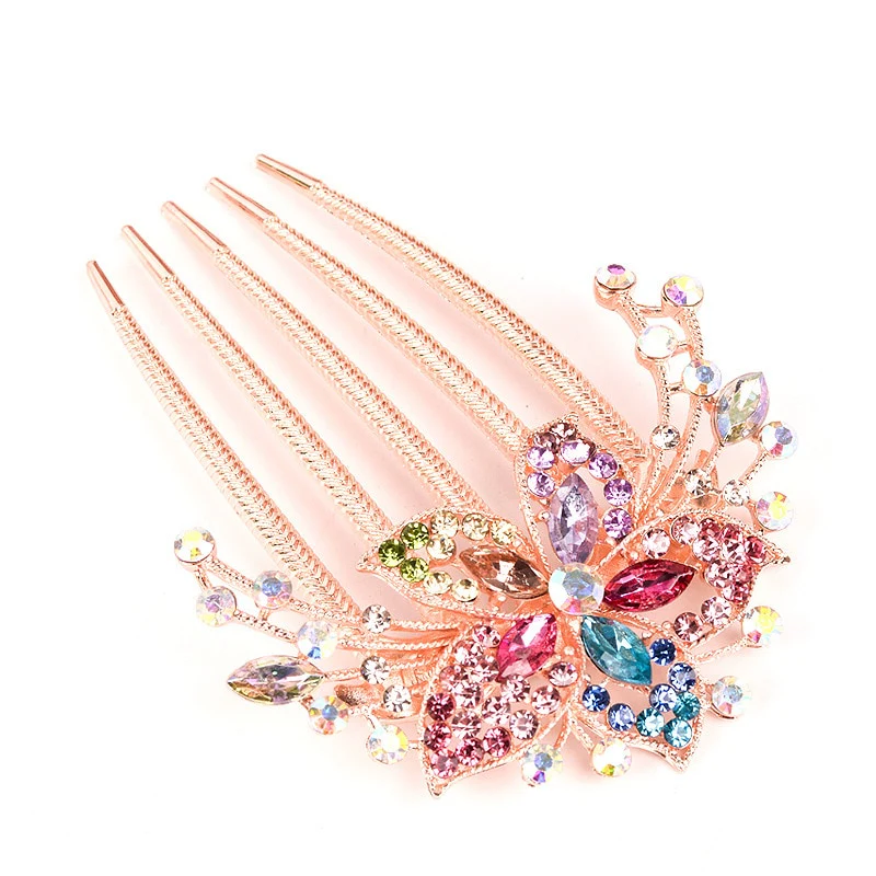 Austrian Rhinestone Hair Comb Pin - Image 4