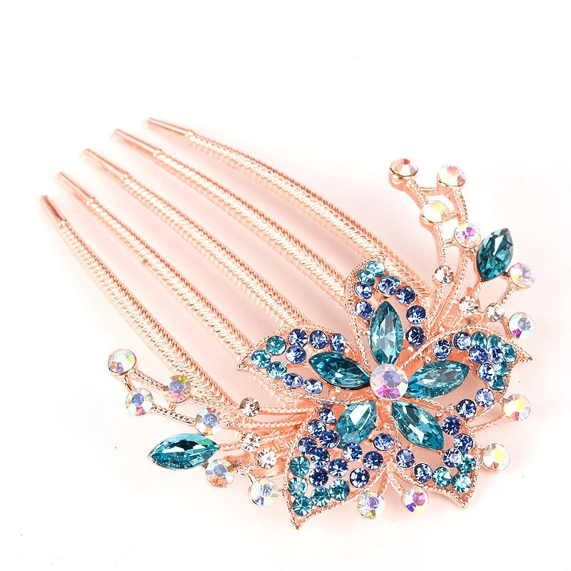 Austrian Rhinestone Hair Comb Pin - Image 6