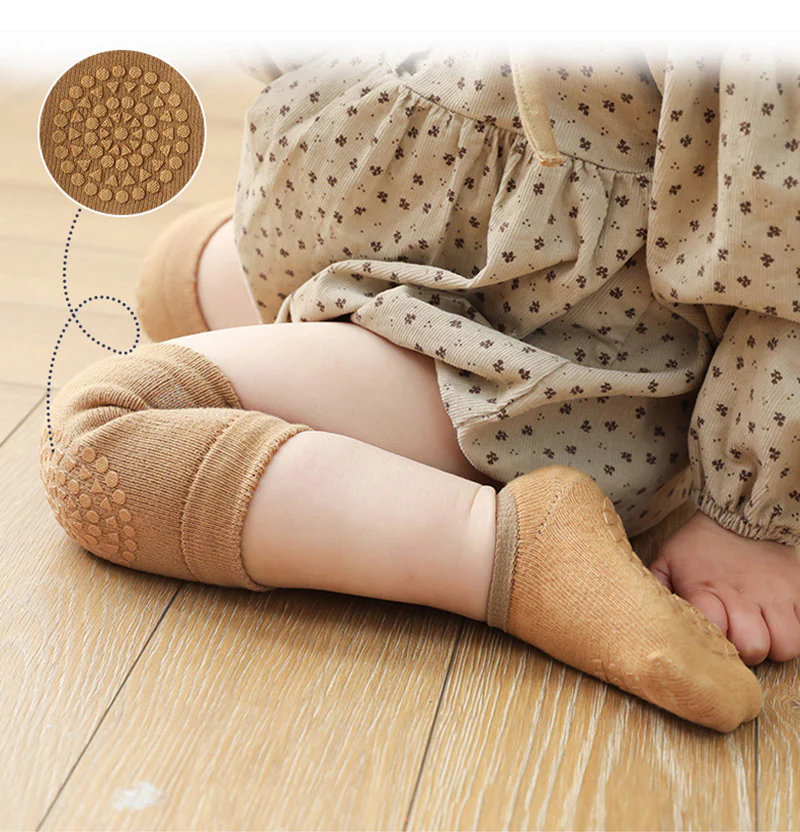 Baby Anti-slip Knee Pads Socks Set - Image 14