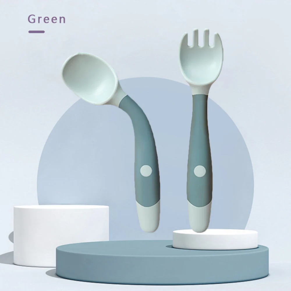 Baby Bendable Spoon Fork Set - Image 4
