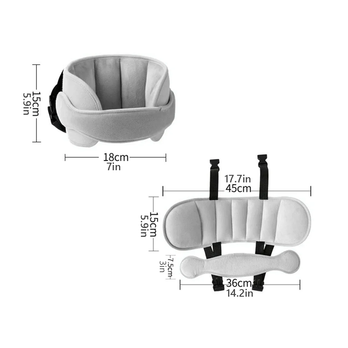 Baby Car Seat Head Rest - Image 6