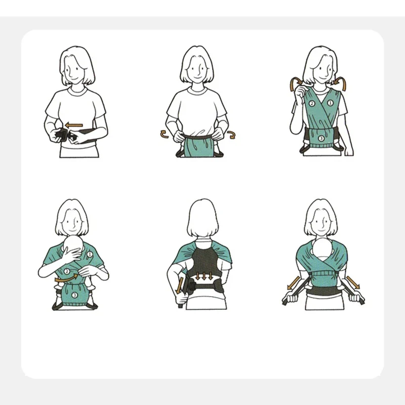 Baby Carrier Sling Wrap Belt - Image 5