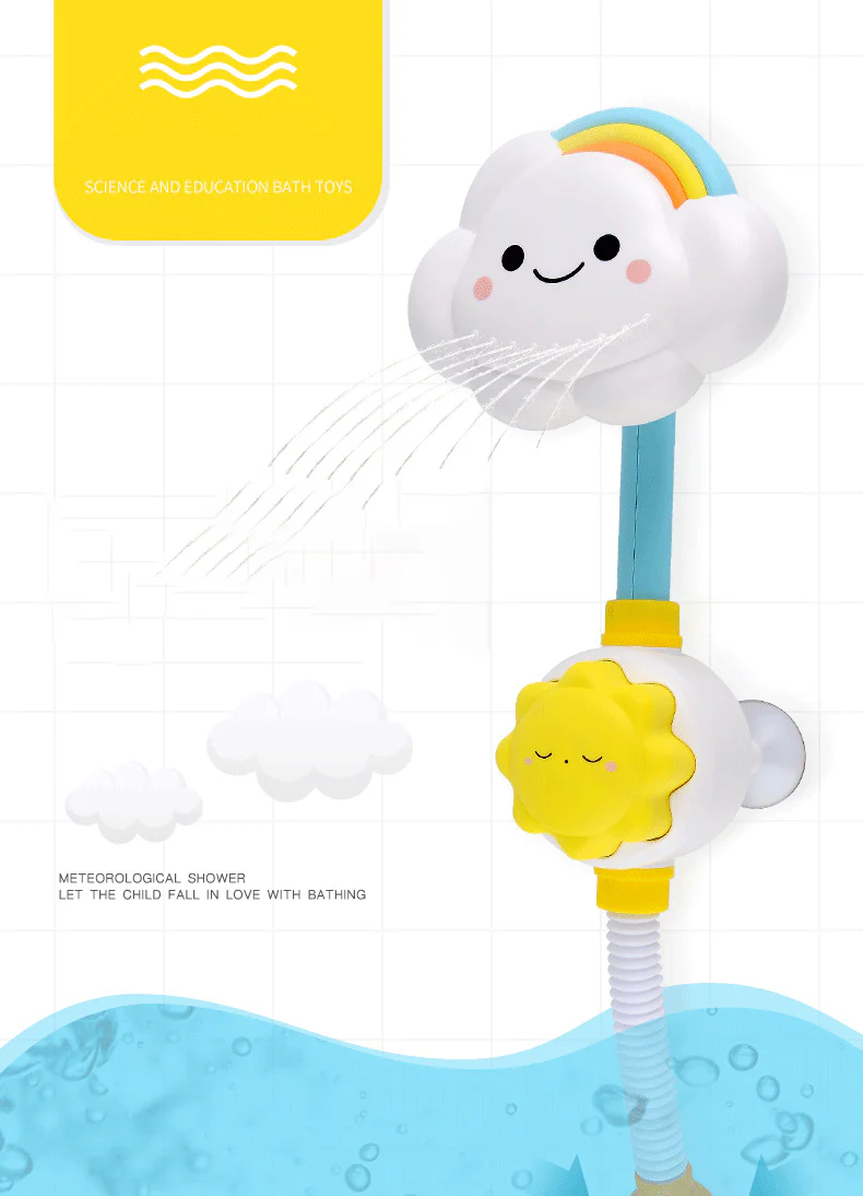 Baby Cloud Shower Bath Toy - Image 8