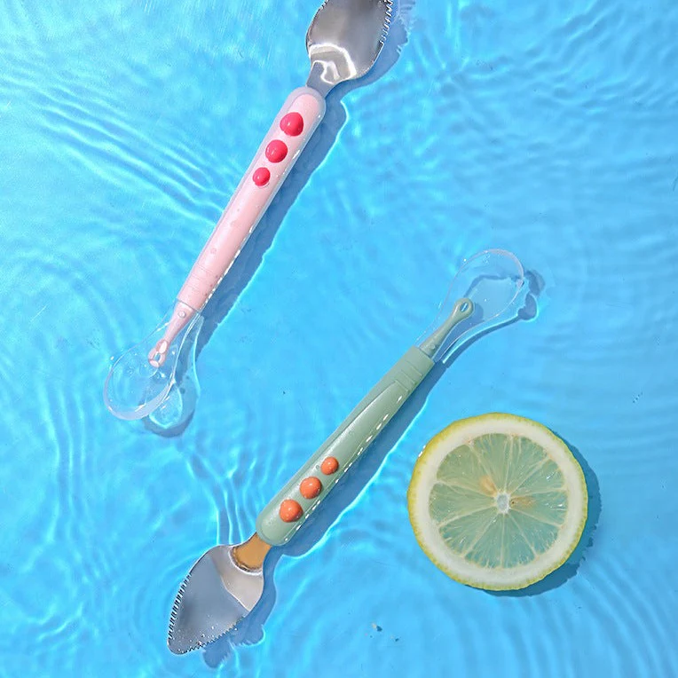 Baby Fruit Double Head Scraping Spoon - Image 12