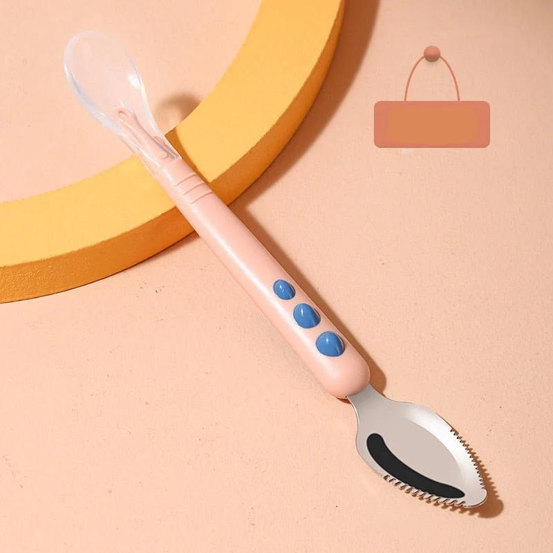 Baby Fruit Double Head Scraping Spoon - Image 4