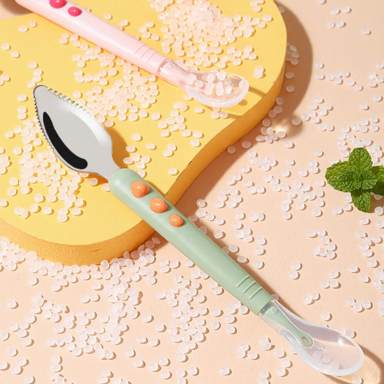 Baby Fruit Double Head Scraping Spoon - Image 6