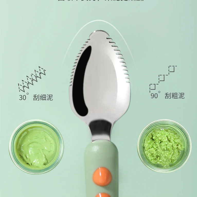 Baby Fruit Double Head Scraping Spoon - Image 8