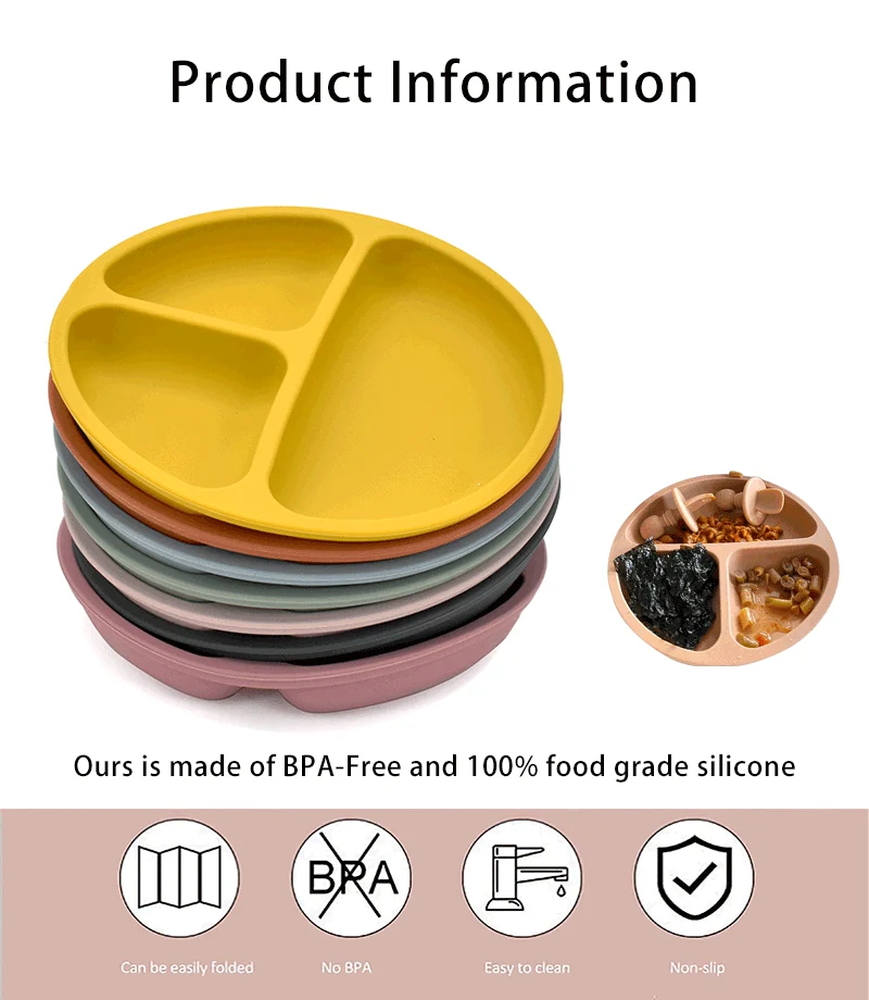 Baby Safe Silicone Dining Plate - Image 18