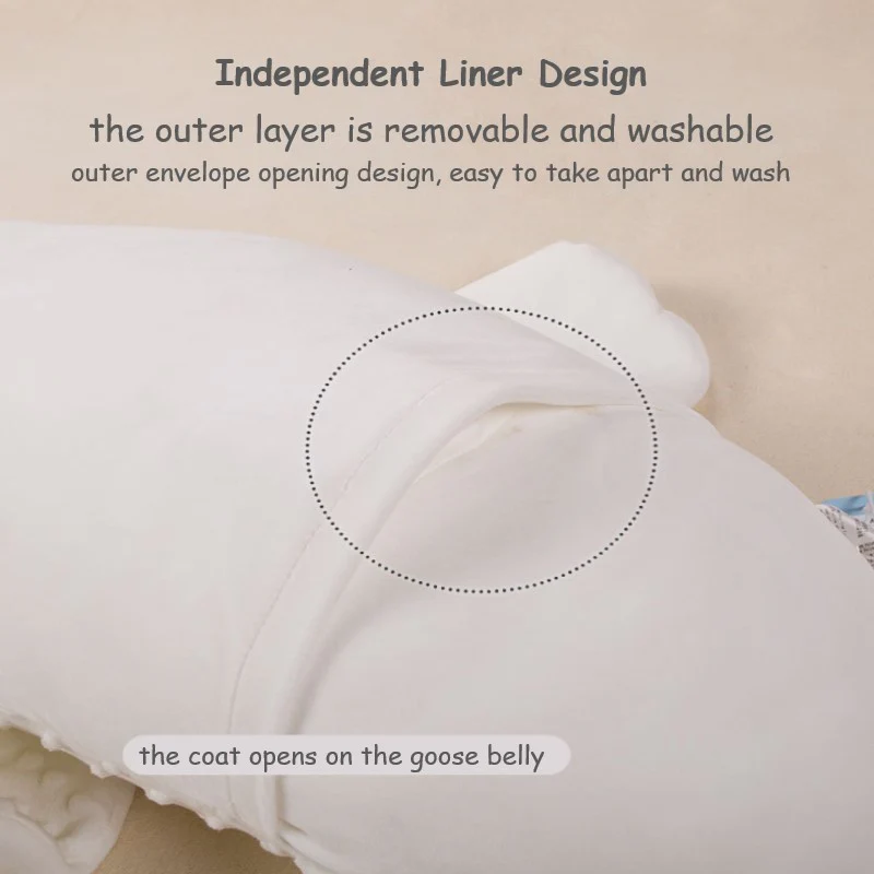 Baby Soothing Sleeping Goose Pillow - Image 9